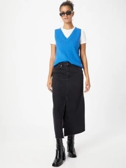 Vila Fijngebreide Truien Trui Ril Dames Blauw -Vila 4fe10ba7579f46a23257c38211522c75