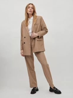 Vila Klassieke Blazers Blazers ARONA Dames Lichtbruin -Vila 50866020bd141fabe0000a2aef369163