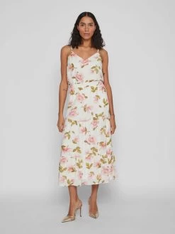 Vila Maxi Rokken Rok Dames Wit -Vila 50f849e05abe94864cfbb825de6d7c0a