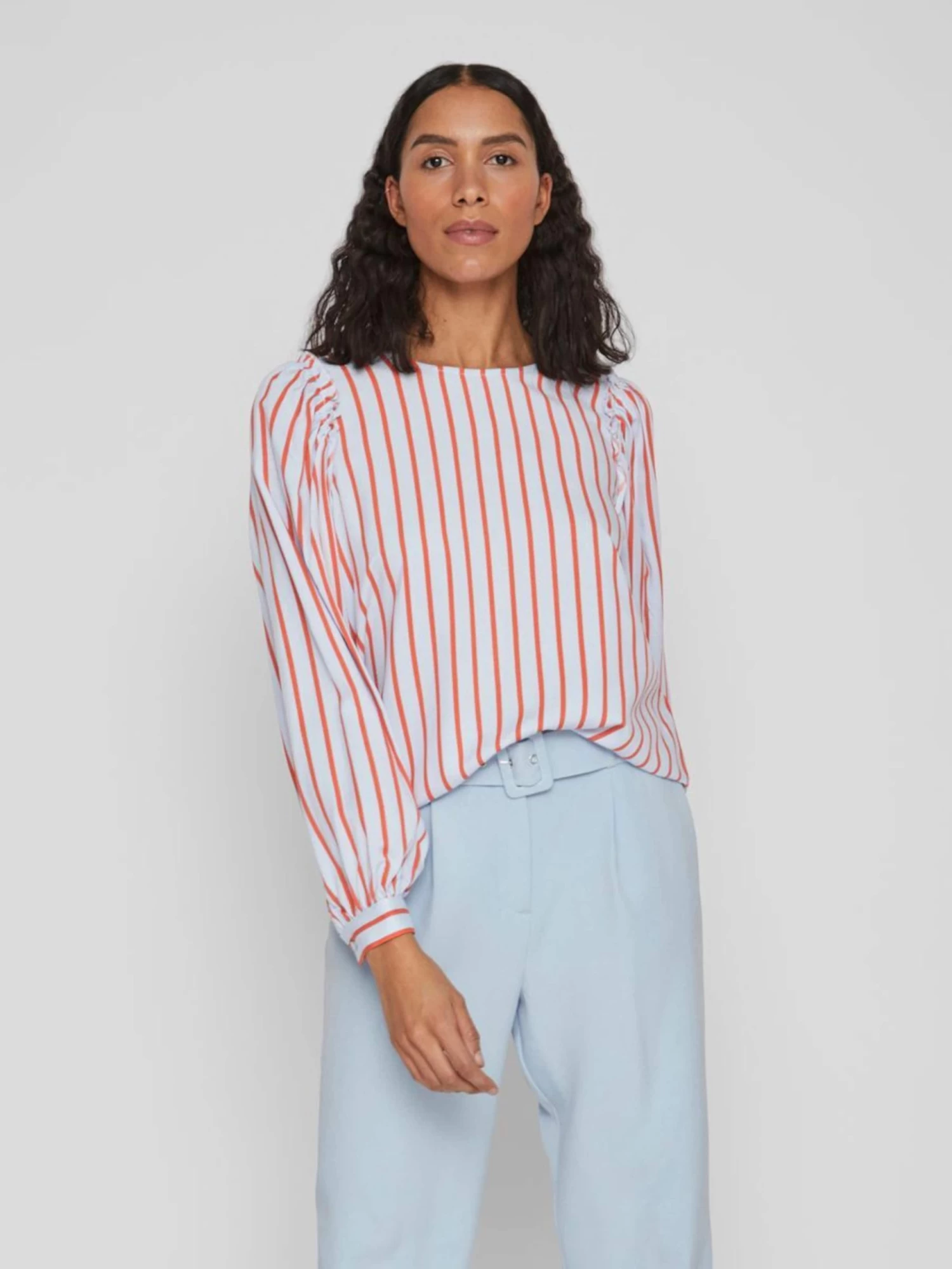 Vila Blouseshirts Blouse Dames Lichtblauw 3 Vila Blouseshirts Blouse Dames Lichtblauw - Afbeelding 3