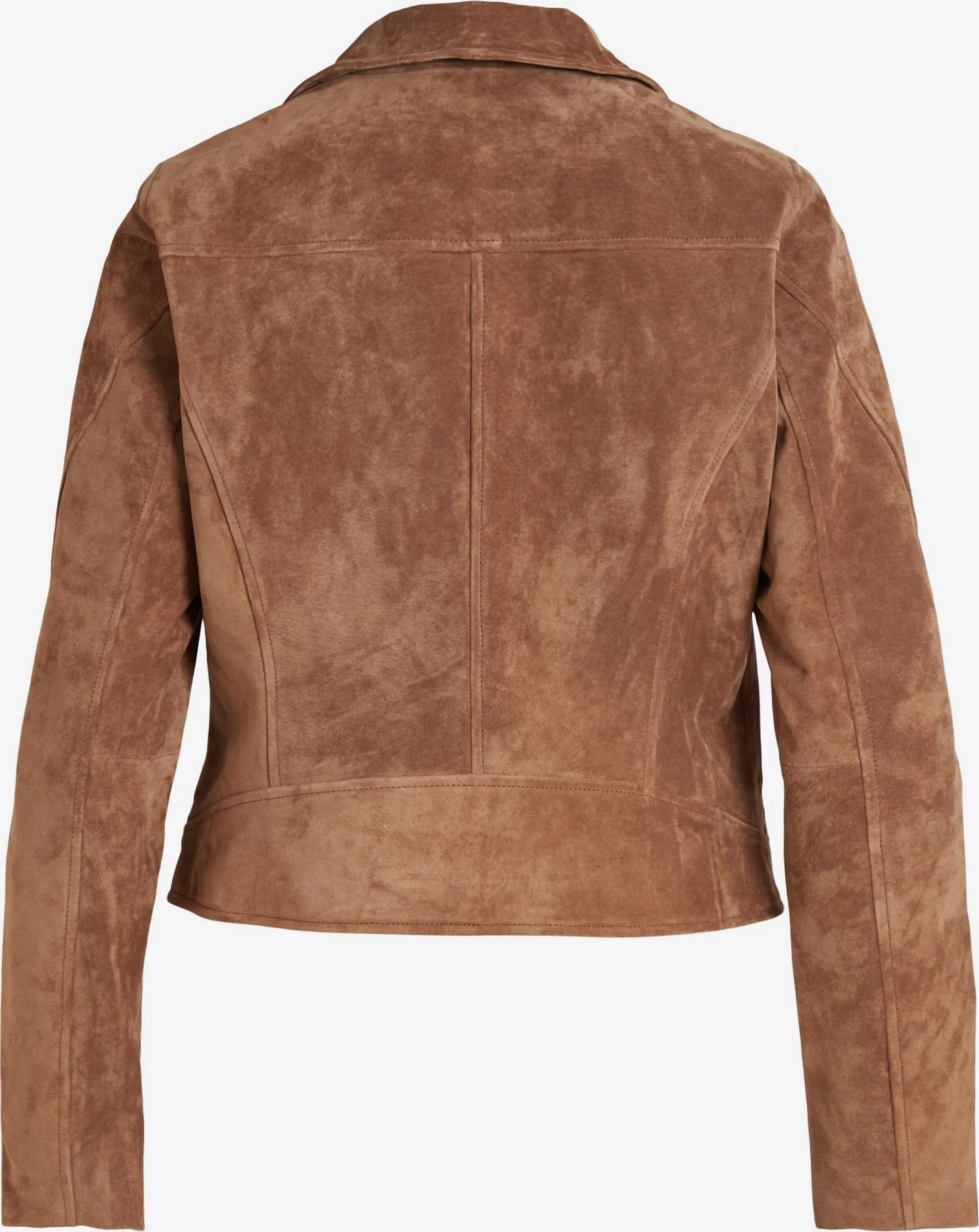 Vila Leren Jassen Tussenjas SUKKI Dames Bruin 2 Vila Leren Jassen Tussenjas SUKKI Dames Bruin - Afbeelding 2