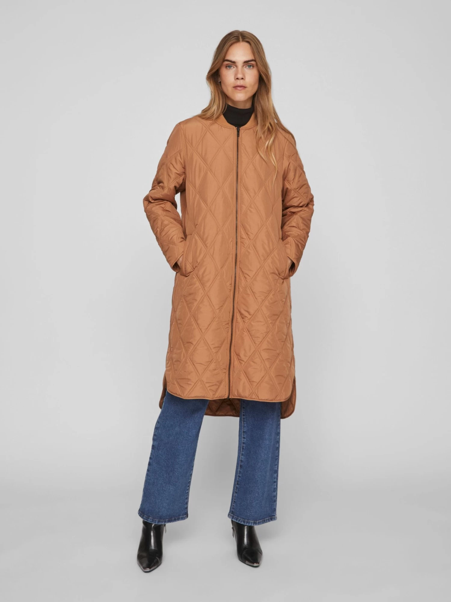 Vila Tussenmantels Tussenmantel Dames Bruin 6 Vila Tussenmantels Tussenmantel Dames Bruin - Afbeelding 6