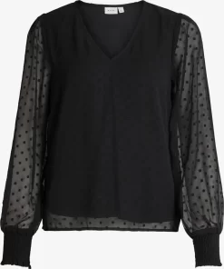 Vila Blouseshirts Blouse Linneas Dames Zwart