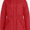 Vila Parkas Winterparka Dames Rood