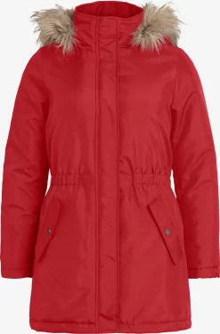 Vila Parkas Winterparka Dames Rood