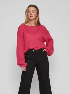 Vila Basic Truien Trui Dames Pink -Vila 54203fd4c04dd93e7e6b7af6f7e66438