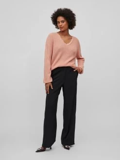 Vila Fijngebreide Truien Trui Oa Dames Rosa -Vila 542efd2afc670d3ea40d8294a87714ba