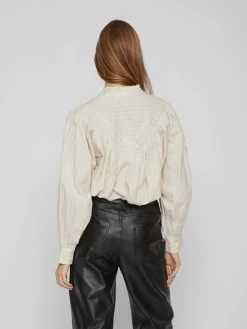 Vila Overhemden Blouse Dames Crème -Vila 547e5b46ef7e663a956dd2454b730206