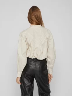 Vila Overhemden Blouse Dames Crème -Vila 547e5b46ef7e663a956dd2454b730206 scaled