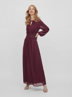 Vila Avondjurken Avondjurk Milina Dames Bordeaux -Vila 547fb922e235cc201f08d3af4b49d5c3
