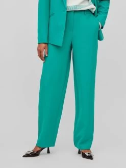 Vila Chinos Loosefit Chino Kamma Dames Jade Groen -Vila 5482829ed335743d9760bff5ae66353a
