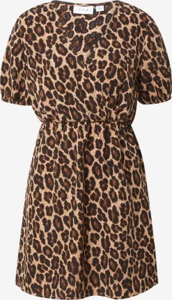 Vila Mini Jurken Jurk Dames Bruin / Lichtbruin