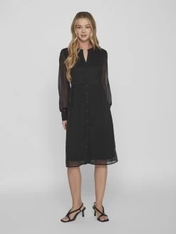 Vila Blousejurken Blousejurk Falia Dames Zwart -Vila 5684e852cd680520066c778b59324a03