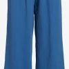 Vila Pantalons Flared Broek Koola Dames Blauw