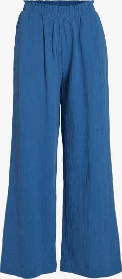 Vila Pantalons Flared Broek Koola Dames Blauw
