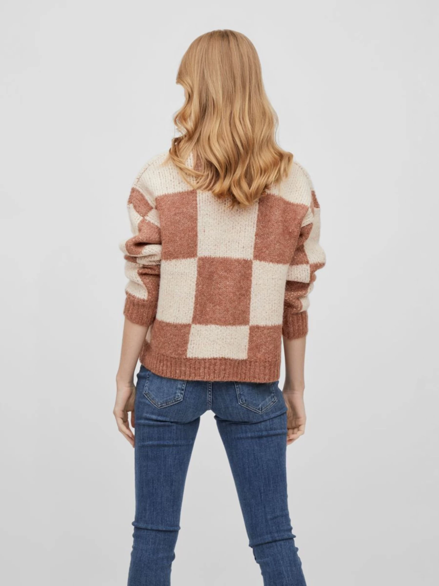 Vila Fijngebreide Truien Trui Brynn Dames Lichtbruin 4 Vila Fijngebreide Truien Trui Brynn Dames Lichtbruin - Afbeelding 4