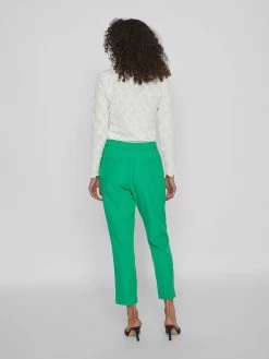 Vila Pantalons Regular Broek Dames Groen -Vila 57b34e856b3f335ee0a578a3ea665774