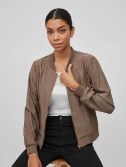 Vila Tussenjassen Tussenjas Dames Bruin -Vila 5861c4da6410b1154fadad108148e7e3 scaled