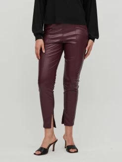 Vila Leren Broeken Skinny Broek Dagmar Dames Bordeaux 9 Vila Leren Broeken Skinny Broek Dagmar Dames Bordeaux -Vila 593b3ebf649349666b82cd6269e34c5c