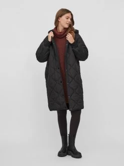 Vila Wintermantels Wintermantel Thora Dames Zwart -Vila 5946eaf6427926c8781e2bc0486d2656