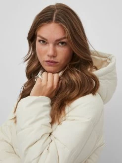 Vila Wintermantels Wintermantel Dames Beige -Vila 59b20105ba17064b57eb26f827e5bc11