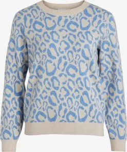 Vila Fijngebreide Truien Trui Ril Dames Donkerbeige