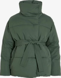 Vila Winterjassen Winterjas Dames Groen