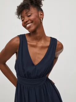 Vila Avondjurken Avondjurk Milina Dames Donkerblauw -Vila 5b552eeccfa2d06f4e5e069f6cf04c2e scaled