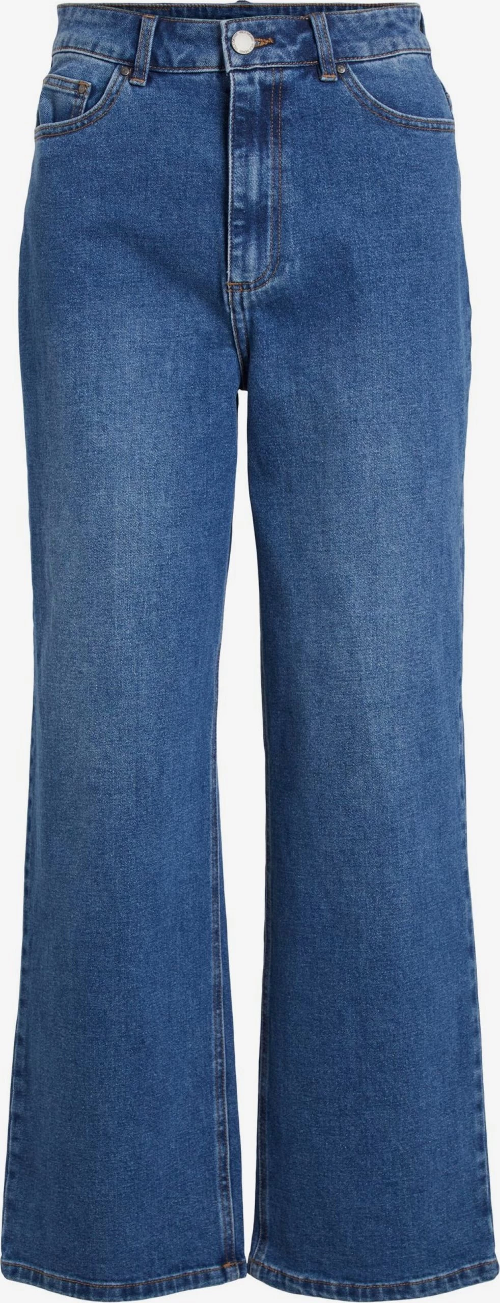 Vila Wide Leg Wide Leg Jeans Widey Dames Blauw 1 Vila Wide Leg Wide Leg Jeans Widey Dames Blauw