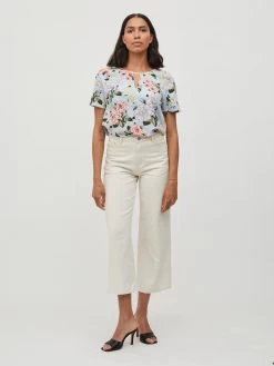 Vila Blouses Met Korte Mouw Blouse Dames Lichtblauw -Vila 5bbb7625ee0d591600e38687bda7ef7a