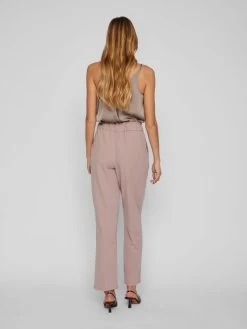 Vila Bandplooibroeken Regular Bandplooibroek Dames Beige -Vila 5c4b9a7d950924665f35686b9b08268e