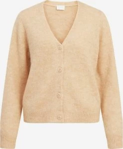 Vila Vesten Gebreid Vest Dames Oranje / Pink