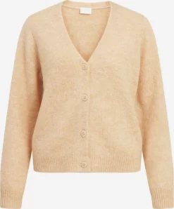 Vila Vesten Gebreid Vest Dames Oranje / Pink