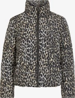 Vila Winterjassen Winterjas Karla Dames Beige / Zwart