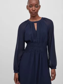 Mini Jurken Jurk MILINA Dames Navy -Vila 5d1716dab043d762857bc22e6482811a scaled