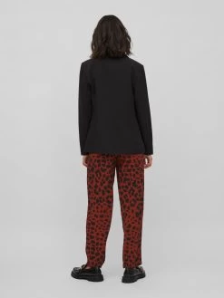 Vila Bandplooibroeken Loosefit Bandplooibroek Eva Aya Dames Donkerrood -Vila 5d9967bd886d0f32b123d47fe87b8822