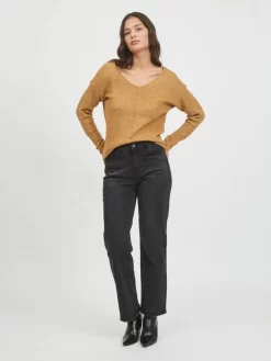 Vila Fijngebreide Truien Trui Dames Bruin 10 Vila Fijngebreide Truien Trui Dames Bruin -Vila 5dc760afad4b189f6017a2dfc0869393 scaled