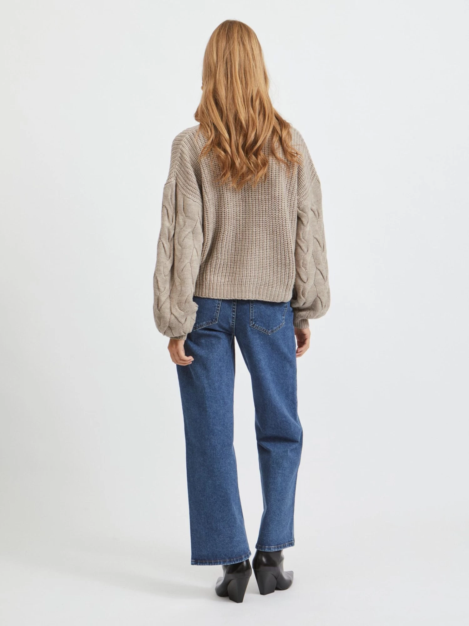 Vila Coltruien Trui Oa Dames Donkerbeige 5 Vila Coltruien Trui Oa Dames Donkerbeige - Afbeelding 5