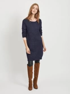 Vila Gebreide Jurken Gebreide Jurk Ril Dames Marine -Vila 5df214fd3dfa152747dd111028787f1c