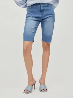 Vila Denim Shorts Regular Jeans Dames Blauw -Vila 5e5a13a1cc36b9184f84f526214c57fa scaled