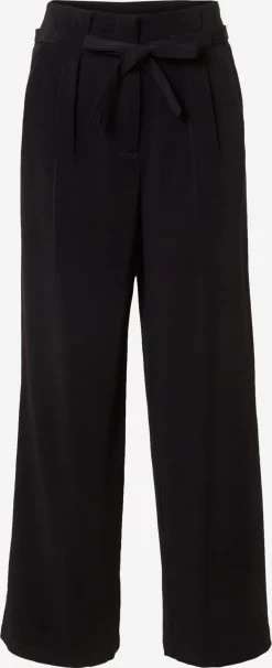 Vila Bandplooibroeken Loosefit Bandplooibroek Elin Dames Zwart