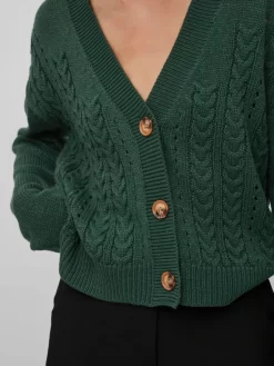 Vesten Gebreid Vest Dames Donkergroen 11 Vesten Gebreid Vest Dames Donkergroen -Vila 601c11896d85969967b20b23cc692fbb scaled