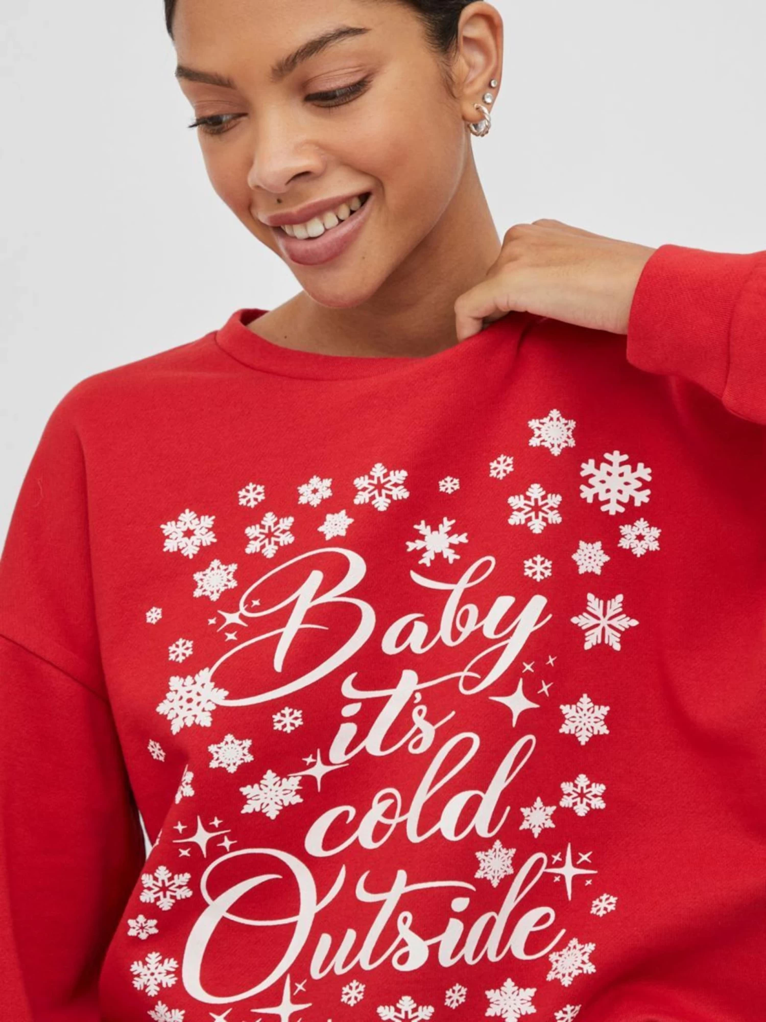 Vila Sweatshirts Sweatshirt RUST Dames Rood 6 Vila Sweatshirts Sweatshirt RUST Dames Rood - Afbeelding 6