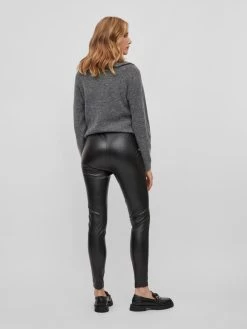 Vila Leren Broeken Skinny Leggings Katy Dames Zwart -Vila 616270ace196cd14641b4beef9df19ca