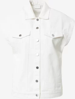 Vila Spijkerblouses Blouse Camelias Dames Wit
