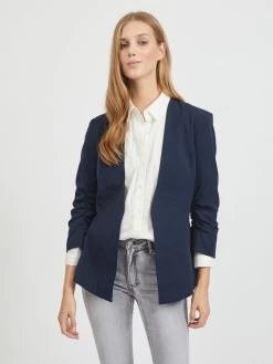 Vila Klassieke Blazers Blazers Viher Dames Navy -Vila 6191a00a51f229ec9ad056eee48204ec