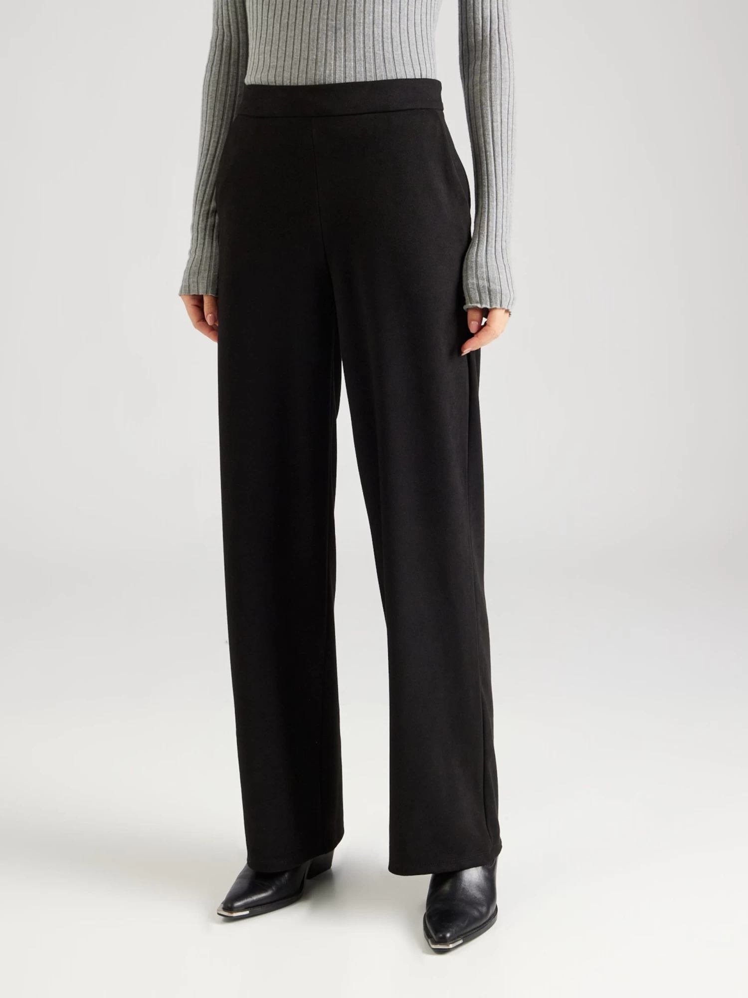 Vila Pantalons Wide Leg Broek SUDAS Dames Zwart 2 Vila Pantalons Wide Leg Broek SUDAS Dames Zwart - Afbeelding 2