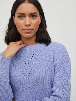 Vila Fijngebreide Truien Trui Dames Lichtlila -Vila 62a2eec721dba52526fd1ee57d19a18d