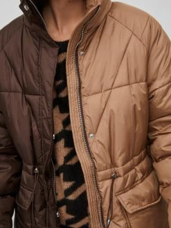 Vila Wintermantels Wintermantel Dames Sand / Bruin -Vila 62c6000684b6e39d6d3061257c6b417f