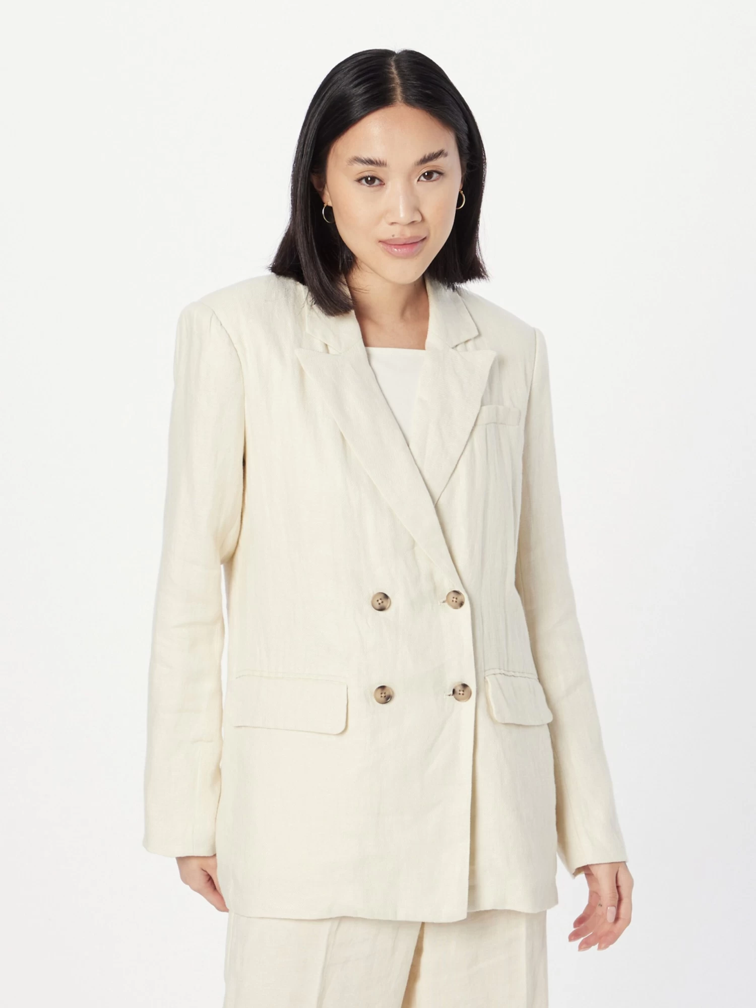 Vila Klassieke Blazers Blazers Dames Beige 2 Vila Klassieke Blazers Blazers Dames Beige - Afbeelding 2